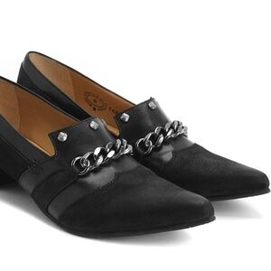 Fluevog Truth Beatrix loafer with chain